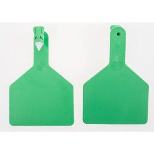 Z Tag Blank Calf ID Tag, Green, Long Neck